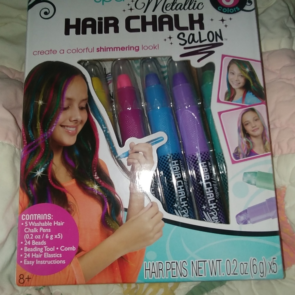 Alex spa metallic hair chalk salon
